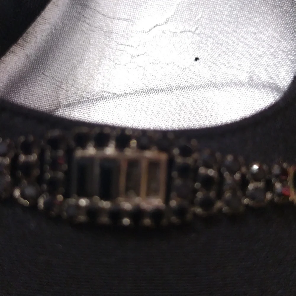 Stuart Weitzman Black Heels with Blingy Toe Accent